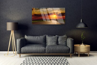 Pintura em vidro Paisagem da East Road