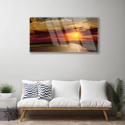 Pintura em vidro Paisagem da East Road