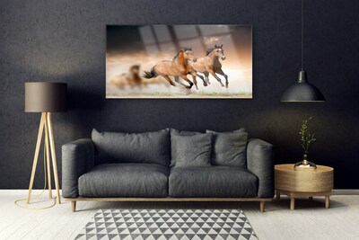 Pintura em vidro Cavalos Animais