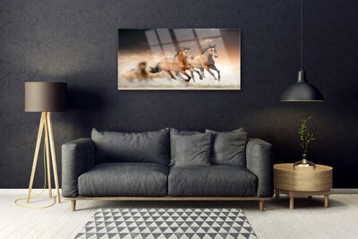 Pintura em vidro Cavalos Animais