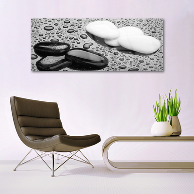 Quadro de vidro Gotas de Pedras
