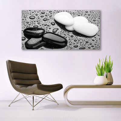 Quadro de vidro Gotas de Pedras