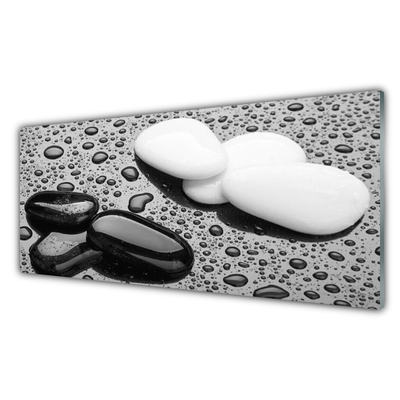 Quadro de vidro Gotas de Pedras
