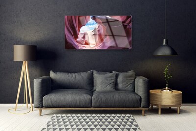 Pintura em vidro Arte no leito do rio Rock