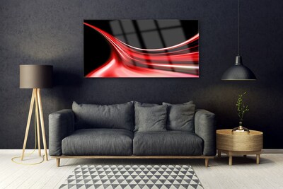 Pintura em vidro Arte de Linhas Abstratas