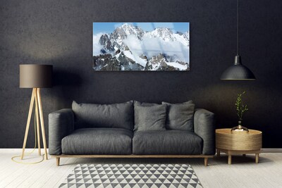 Quadro de vidro Paisagem de montanhas