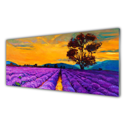 Quadro de vidro Paisagem de campo