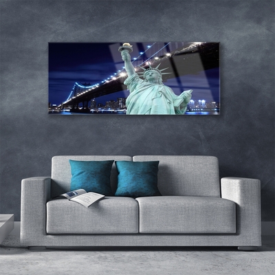 Quadro de vidro Ponte da Estátua da Liberdade