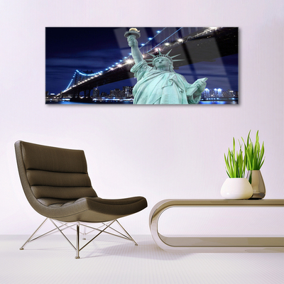 Quadro de vidro Ponte da Estátua da Liberdade