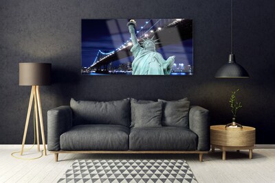 Quadro de vidro Ponte da Estátua da Liberdade