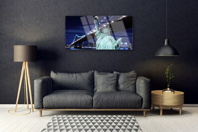 Quadro de vidro Ponte da Estátua da Liberdade