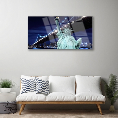 Quadro de vidro Ponte da Estátua da Liberdade