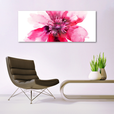 Pintura em vidro Flor na Parede