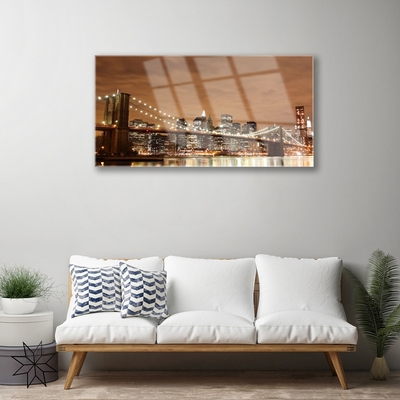 Quadro de vidro Arquitetura da Cidade da Ponte