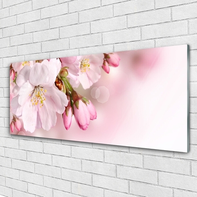 Quadro de vidro Flores na Parede