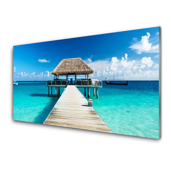 Quadro de vidro Arquitetura da Ponte Marítima