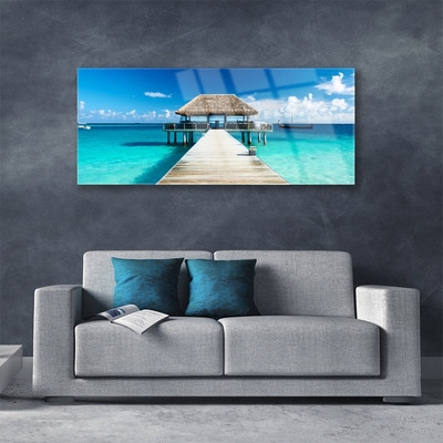 Quadro de vidro Arquitetura da Ponte Marítima