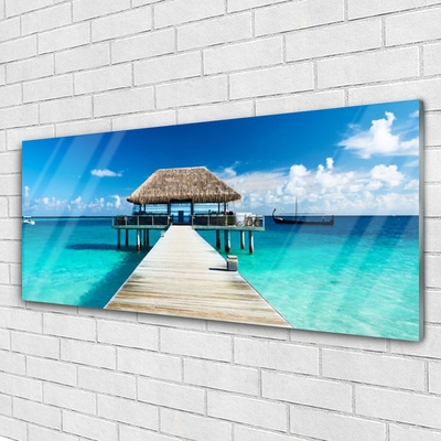 Quadro de vidro Arquitetura da Ponte Marítima