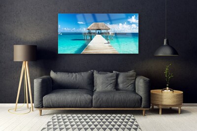 Quadro de vidro Arquitetura da Ponte Marítima