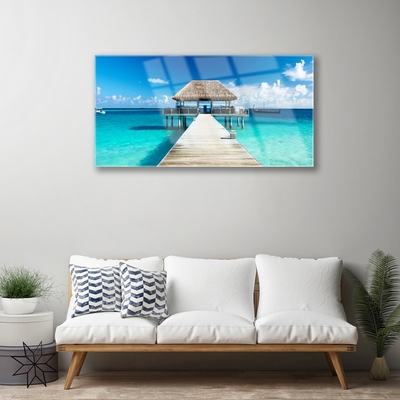 Quadro de vidro Arquitetura da Ponte Marítima