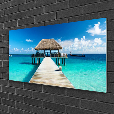 Quadro de vidro Arquitetura da Ponte Marítima