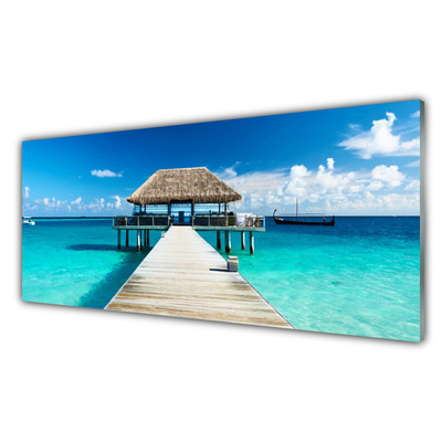 Quadro de vidro Arquitetura da Ponte Marítima