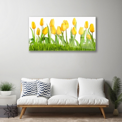 Quadro de vidro Tulipas na Parede