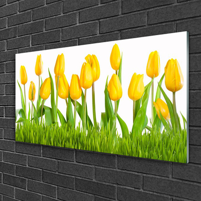 Quadro de vidro Tulipas na Parede