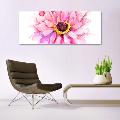 Pintura em vidro Flor na Parede