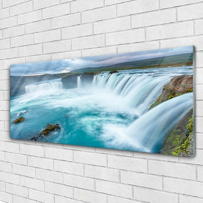 Quadro de vidro Cachoeira da Natureza