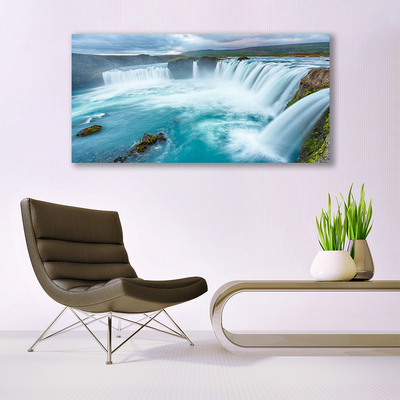 Quadro de vidro Cachoeira da Natureza