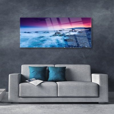 Quadro de vidro Paisagem da Praia do Oceano