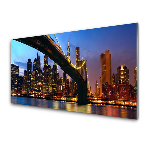 Quadro de vidro Água da Cidade da Ponte