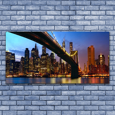 Quadro de vidro Água da Cidade da Ponte