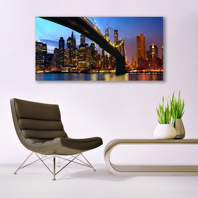 Quadro de vidro Água da Cidade da Ponte