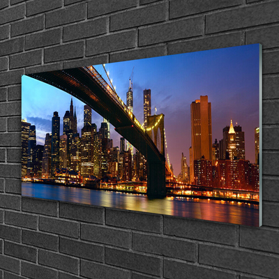 Quadro de vidro Água da Cidade da Ponte