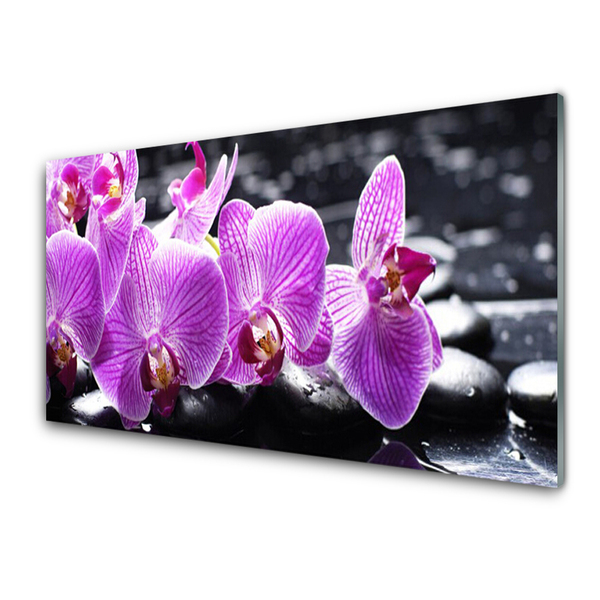 Quadro de vidro Flor na Parede