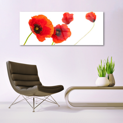 Pintura em vidro Planta de flores