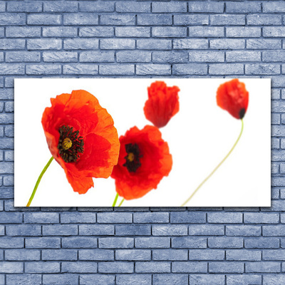 Pintura em vidro Planta de flores