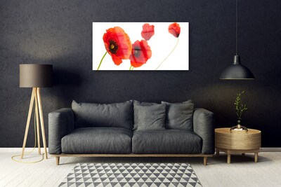 Pintura em vidro Planta de flores