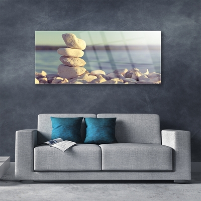 Quadro de vidro Pedras para o Muro