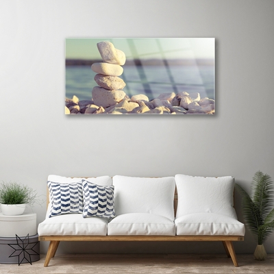 Quadro de vidro Pedras para o Muro