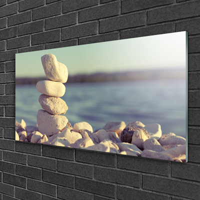 Quadro de vidro Pedras para o Muro