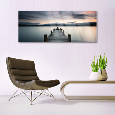 Pintura em vidro Arquitetura da Ponte Marítima