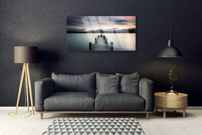 Pintura em vidro Arquitetura da Ponte Marítima