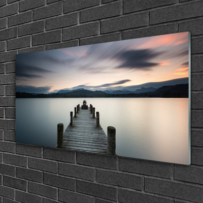 Pintura em vidro Arquitetura da Ponte Marítima