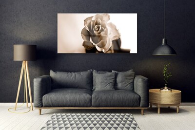 Quadro de vidro Planta de flor de rosa