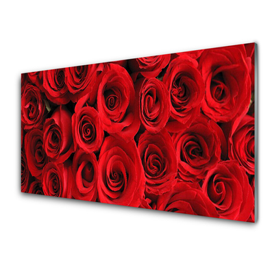 Quadro de vidro Flores de rosas
