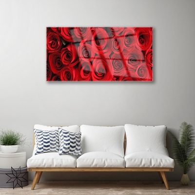 Quadro de vidro Flores de rosas