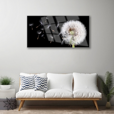 Pintura em vidro Dente-de-leão